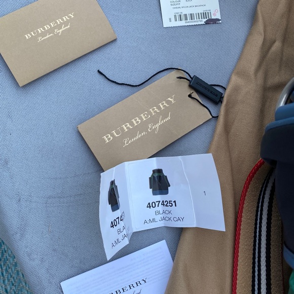 Burberry Backpack with Proof of purchase - Picture 5 of 6
